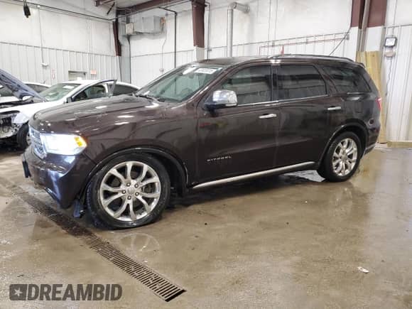 2017 Dodge Durango Citadel Anodized Platinum with VIN 1C4RDJEG6HC710232, listed as a Copart auction lot 43920015 with 75,162 mi miles and Clean title. Bid and sale history available at DreamBid. Image 1.