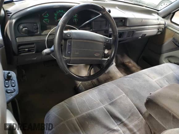 1995 Ford F-150 with VIN 1FTEF14N0SNB49515, listed as a Copart auction lot 50218605 with 113,242 mi miles and Salvage title. Bid and sale history available at DreamBid. Image 8.