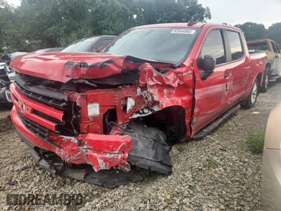 2019 Chevrolet Silverado 1500 RST with VIN 3GCPYEEK4KG107274, listed as a Copart auction lot 63554865 with 65,383 mi miles and Salvage title. Bid and sale history available at DreamBid. Image 1.