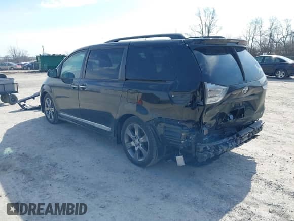 2015 Toyota Sienna SE with VIN 5TDXK3DC9FS652765, listed as a IAAI auction lot 41723922 with 105,679 mi miles and . Bid and sale history available at DreamBid. Image 3.