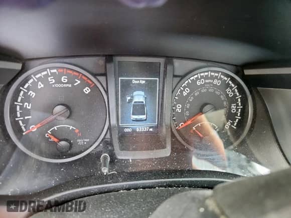 2022 Toyota Tacoma SR with VIN 3TYRX5GN6NT055403, listed as a Copart auction lot 80928205 with 63,337 mi miles and Salvage title. Bid and sale history available at DreamBid. Image 9.