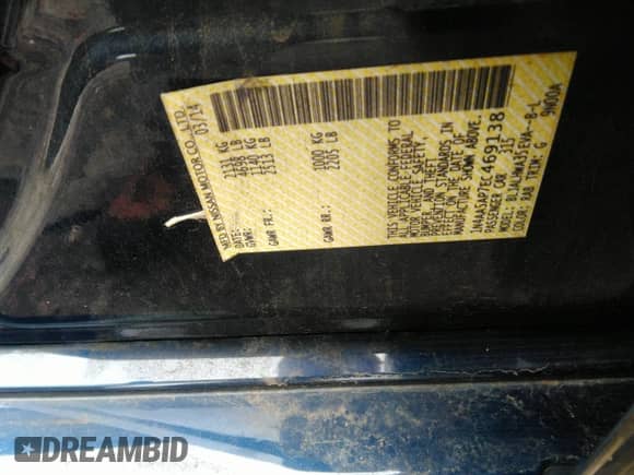 2014 Nissan Maxima S z VIN 1N4AA5AP7EC469138, wystawiony jako IAAI lot #43024312 z przebiegiem 103 901 mil mil oraz . Historia ofert i sprzedaży dostępna na DreamBid. Obrazek 9.