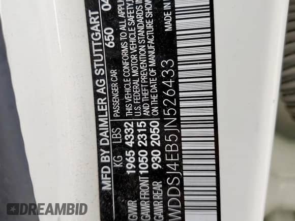 2018 Mercedes-Benz CLA 250 с VIN WDDSJ4EB5JN526433, выставлен на аукционе Copart как лот 61754415 с пробегом 62 181 миль миль и Чистый • Clean title. История ставок и продаж доступна на DreamBid. Изображение 13.