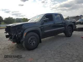 2025 Nissan Frontier Pro-4X with VIN 1N6ED1EK2SN614030, listed as a Copart auction lot 72075145 with 11,629 mi miles and Salvage title. Bid and sale history available at DreamBid. Image 1.