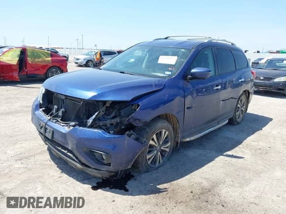 2017 Nissan Pathfinder SV with VIN 5N1DR2MM2HC656691, listed as a IAAI auction lot 42234327 with 129,867 mi miles and . Bid and sale history available at DreamBid. Image 6.