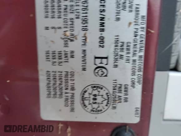 2007 Chevrolet Equinox LT с VIN 2CNDL63F676119518, выставлен на аукционе Copart как лот 76180124 с пробегом Не указан миль и Списание • Salvage title. История ставок и продаж доступна на DreamBid. Изображение 14.