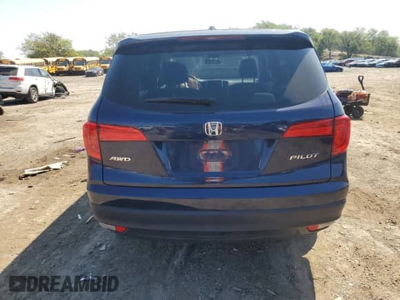 2017 Honda Pilot EX with VIN 5FNYF6H34HB008389, listed as a Copart auction lot 81020885 with 97,208 mi miles and Salvage title. Bid and sale history available at DreamBid. Image 6.