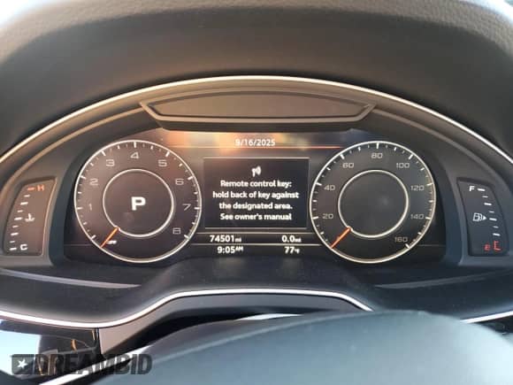 2017 Audi Q7 Premium Plus с VIN WA1LAAF7XHD020985, выставлен на аукционе Copart как лот 80703755 с пробегом 74 501 миль миль и Чистый • Clean title. История ставок и продаж доступна на DreamBid. Изображение 9.