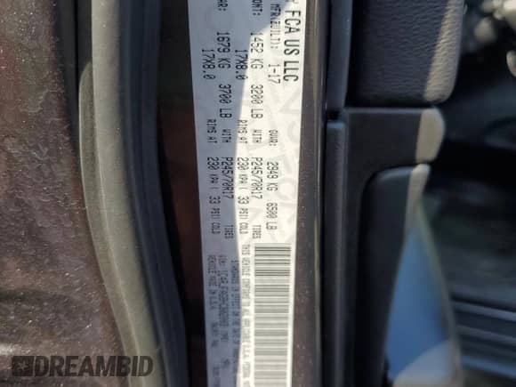 2017 Jeep Grand Cherokee Laredo with VIN 1C4RJFAG8HC802003, listed as a Copart auction lot 69075095 with 186,684 mi miles and Clean title. Bid and sale history available at DreamBid. Image 13.