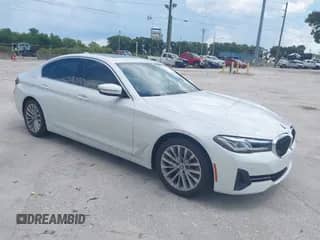2021 BMW 5 Series 530i with VIN WBA53BH07MCF10086, listed as a IAAI auction lot 43036291 with 26,592 mi miles and . Bid and sale history available at DreamBid. Image 1.