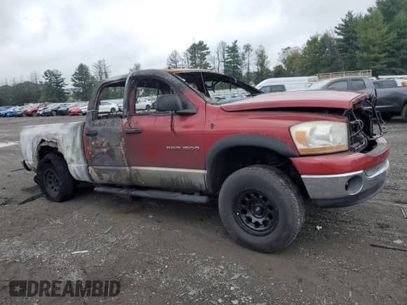 2006 Dodge 1500 SLT with VIN 1D7HU18N26S562806, listed as a Copart auction lot 83934325 with Not provided miles and Salvage title. Bid and sale history available at DreamBid. Image 4.