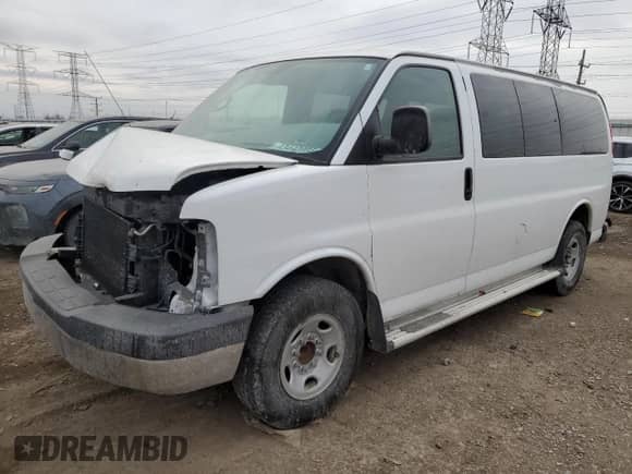 2009 Chevrolet Express Passenger с VIN 1GAHG35K291173593, выставлен на аукционе Copart как лот 43442085 с пробегом Не указан миль и Списание • Salvage title. История ставок и продаж доступна на DreamBid. Изображение 1.