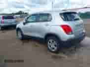 2015 Chevrolet Trax LS with VIN 3GNCJKSB9FL255687, listed as a IAAI auction lot 43071761 with 58,481 mi miles and . Bid and sale history available at DreamBid. Image 3.