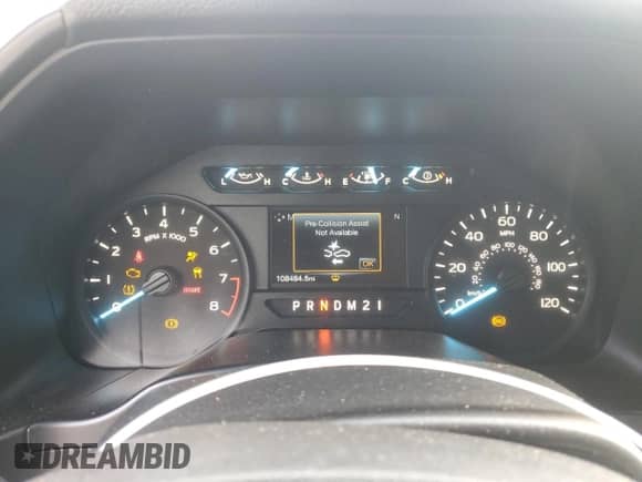 2019 Ford F-150 XL with VIN 1FTEX1EB3KKD31535, listed as a Copart auction lot 80839725 with 108,484 mi miles and Salvage title. Bid and sale history available at DreamBid. Image 9.