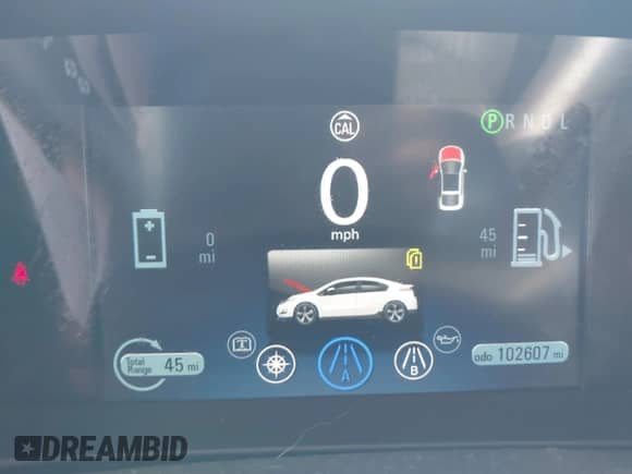 2012 Chevrolet Volt with VIN 1G1RD6E48CU102355, listed as a IAAI auction lot 42835173 with 102,607 mi miles and . Bid and sale history available at DreamBid. Image 14.