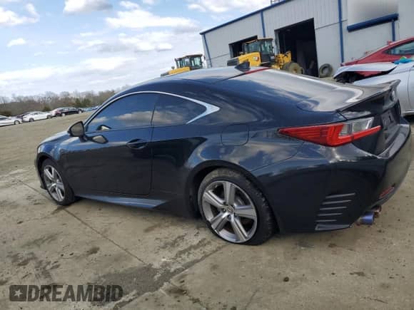 2015 Lexus RC 350 F Sport with VIN JTHSE5BC9F5001592, listed as a Copart auction lot 51359545 with 139,122 mi miles and Salvage title. Bid and sale history available at DreamBid. Image 2.