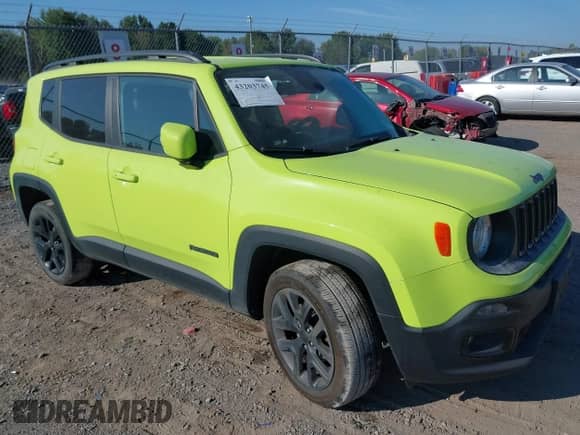 2018 Jeep Renegade Latitude с VIN ZACCJBBB9JPG78939, выставлен на аукционе IAAI как лот 43203745 с пробегом 81 968 миль миль и . История ставок и продаж доступна на DreamBid. Изображение 1.