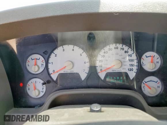 2006 Dodge 1500 SLT с VIN 3D7KS19D16G240926, выставлен на аукционе Copart как лот 57387745 с пробегом 262 708 миль миль и Списание • Salvage title. История ставок и продаж доступна на DreamBid. Изображение 9.