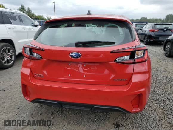 2024 Subaru Impreza Special Sports with VIN JF1GUAFC4R8237718, listed as a Copart auction lot 80466705 with 3,654 mi miles and Salvage title. Bid and sale history available at DreamBid. Image 6.