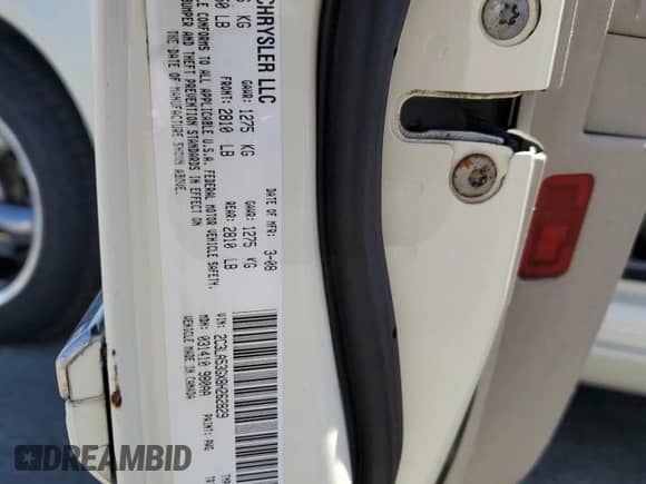 2008 Chrysler 300 Touring с VIN 2C3LA53GX8H262829, выставлен на аукционе Copart как лот 71099935 с пробегом 140 664 миль миль и Списание • Salvage title. История ставок и продаж доступна на DreamBid. Изображение 12.