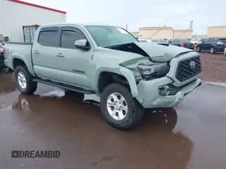 2022 Toyota Tacoma SR5 with VIN 3TYAZ5CN1NT020507, listed as a IAAI auction lot 41968739 with 18,637 mi miles and . Bid and sale history available at DreamBid. Image 1.