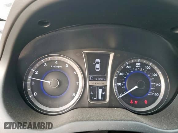 2012 Hyundai Azera z VIN KMHFH4JG2CA192389, wystawiony jako Copart lot #68006605 z przebiegiem 171 757 mil mil oraz Szkoda całkowita • Salvage title. Historia ofert i sprzedaży dostępna na DreamBid. Obrazek 9.