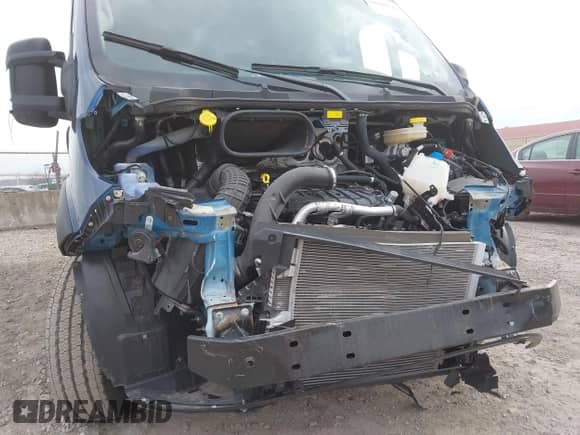2023 Ram ProMaster Cargo with VIN 3C6LRVBG1PE599526, listed as a IAAI auction lot 41910156 with 1,504 mi miles and . Bid and sale history available at DreamBid. Image 6.