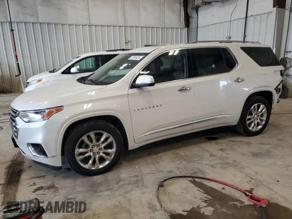 2021 Chevrolet Traverse High Country с VIN 1GNEVNKW6MJ148585, выставлен на аукционе Copart как лот 61764425 с пробегом 148 894 миль миль и На запчасти • Non repairable. История ставок и продаж доступна на DreamBid. Изображение 1.