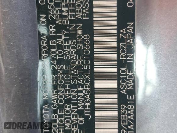 2020 Lexus RC 300 F Sport с VIN JTHGA5BCXL5010668, выставлен на аукционе Copart как лот 46134975 с пробегом 29 759 миль миль и Списание • Salvage title. История ставок и продаж доступна на DreamBid. Изображение 15.