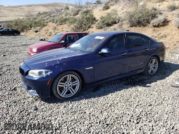 2016 BMW 5 Series 550i xDrive with VIN WBAKP9C5XGG587547, listed as a Copart auction lot 52205225 with 83,959 mi miles and Salvage title. Bid and sale history available at DreamBid. Image 1.