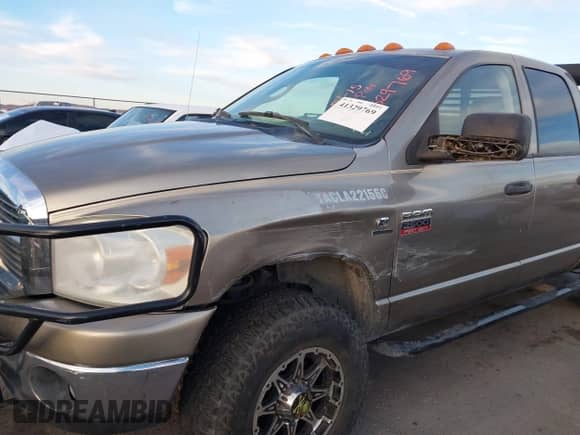 2008 Dodge 2500 SLT with VIN 3D7KS28AX8G183996, listed as a IAAI auction lot 41329769 with 236,216 mi miles and . Bid and sale history available at DreamBid. Image 6.