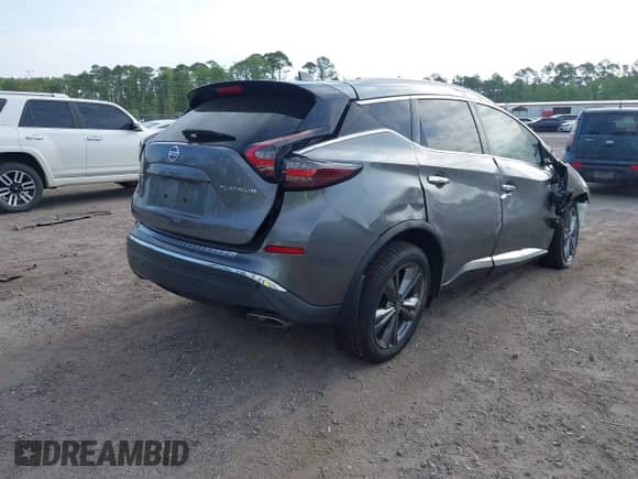2021 Nissan Murano Platinum with VIN 5N1AZ2DJ0MC104920, listed as a IAAI auction lot 42112070 with 92,848 mi miles and . Bid and sale history available at DreamBid. Image 4.