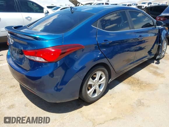 2016 Hyundai Elantra Value Edition with VIN KMHDH4AE8GU491444, listed as a IAAI auction lot 42804724 with 126,221 mi miles and . Bid and sale history available at DreamBid. Image 4.