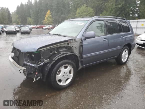 2006 Toyota Highlander w/3rd Row with VIN JTEEP21A460168457, listed as a Copart auction lot 89621985 with 175,843 mi miles and Salvage title. Bid and sale history available at DreamBid. Image 1.