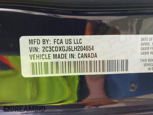 2016 Dodge Charger SE with VIN 2C3CDXBG7GH347954, listed as a IAAI auction lot 42805144 with Not provided miles and . Bid and sale history available at DreamBid. Image 9.