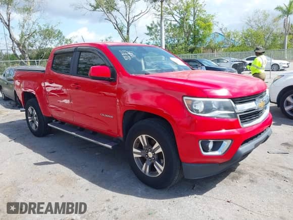 2017 Chevrolet Colorado 2WD WT with VIN 1GCGSBEA7H1312215, listed as a IAAI auction lot 41684590 with 97,512 mi miles and . Bid and sale history available at DreamBid. Image 1.