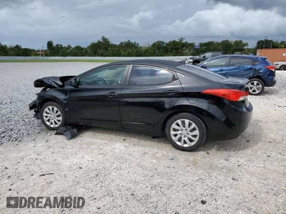 2012 Hyundai Elantra Limited with VIN 5NPDH4AEXCH068860, listed as a Copart auction lot 85835535 with 76,510 mi miles and Salvage title. Bid and sale history available at DreamBid. Image 2.