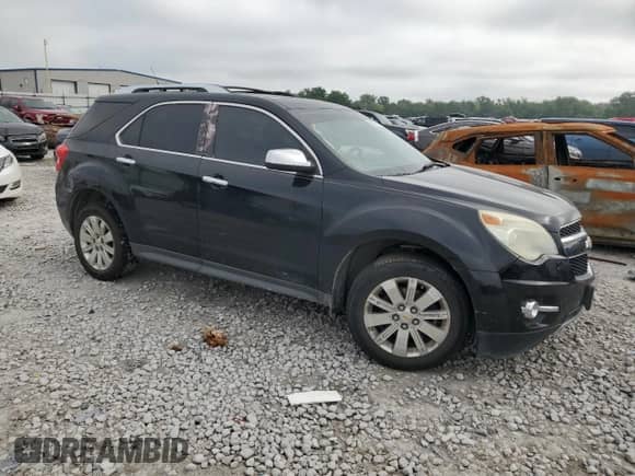 2011 Chevrolet Equinox LTZ with VIN 2GNALFEC0B1275710, listed as a Copart auction lot 66939395 with 100,000 mi miles and Salvage title. Bid and sale history available at DreamBid. Image 4.