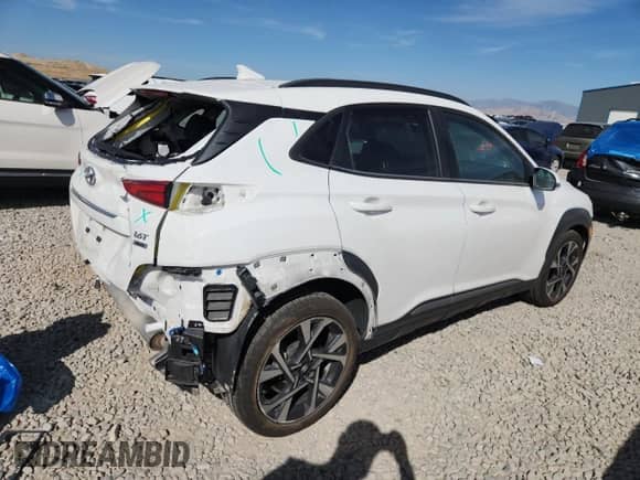 2023 Hyundai Kona Limited с VIN KM8K5CA38PU050678, выставлен на аукционе Copart как лот 81032145 с пробегом 34 576 миль миль и Списание • Salvage title. История ставок и продаж доступна на DreamBid. Изображение 3.