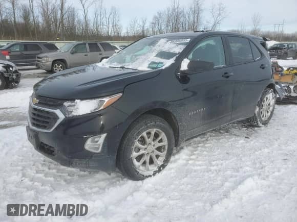 2020 Chevrolet Equinox LS z VIN 2GNAXSEV7L6256977, wystawiony jako Copart lot #89385955 z przebiegiem 89 960 mil mil oraz Szkoda całkowita • Salvage title. Historia ofert i sprzedaży dostępna na DreamBid. Obrazek 1.