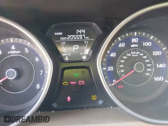 2013 Hyundai Elantra GLS with VIN 5NPDH4AE1DH391390, listed as a IAAI auction lot 43505366 with 205,597 mi miles and . Bid and sale history available at DreamBid. Image 7.