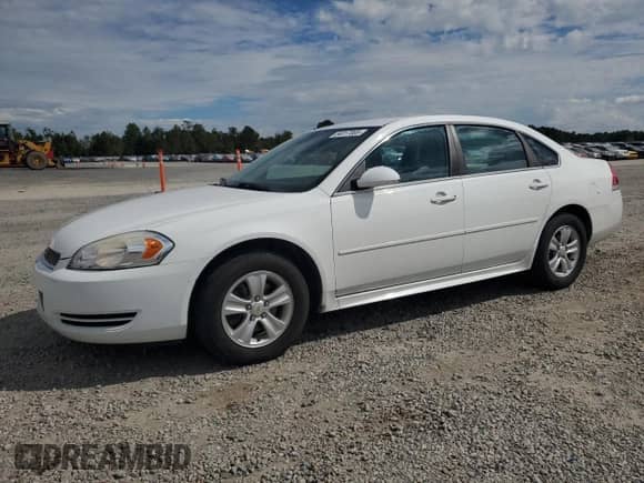 2012 Chevrolet Impala LS Retail z VIN 2G1WA5E34C1335044, wystawiony jako Copart lot #84017005 z przebiegiem 118 749 mil mil oraz Szkoda całkowita • Salvage title. Historia ofert i sprzedaży dostępna na DreamBid. Obrazek 1.