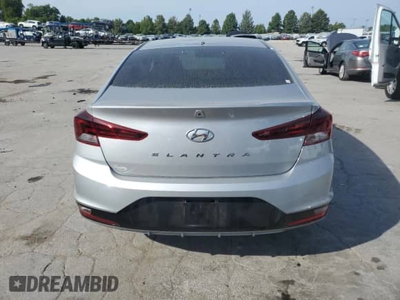 2020 Hyundai Elantra Value Edition with VIN KMHD84LFXLU027720, listed as a Copart auction lot 70752705 with Not provided miles and Salvage title. Bid and sale history available at DreamBid. Image 6.
