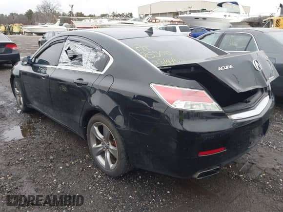 2012 Acura TL Auto with VIN 19UUA9F2XCA010322, listed as a IAAI auction lot 41820064 with Not provided miles and . Bid and sale history available at DreamBid. Image 3.