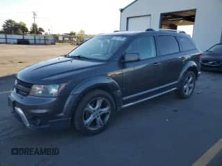 2017 Dodge Journey Crossroad with VIN 3C4PDCGB0HT501612, listed as a Copart auction lot 80011285 with 123,497 mi miles and Salvage title. Bid and sale history available at DreamBid. Image 1.