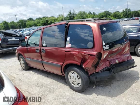 1999 Chevrolet Venture Plus 1SB with VIN 1GNDU03E9XD304158, listed as a Copart auction lot 59920105 with 114,222 mi miles and Non repairable. Bid and sale history available at DreamBid. Image 2.