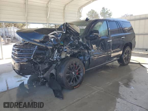 2020 Cadillac Escalade Platinum with VIN 1GYS4DKJ7LR262523, listed as a Copart auction lot 49342205 with 46,557 mi miles and Clean title. Bid and sale history available at DreamBid. Image 1.