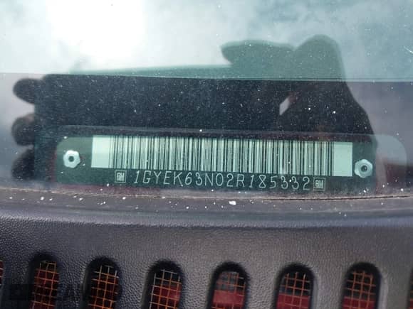 2002 Cadillac Escalade с VIN 1GYEK63N02R185332, выставлен на аукционе IAAI как лот 42600464 с пробегом 237 352 миль миль и . История ставок и продаж доступна на DreamBid. Изображение 9.