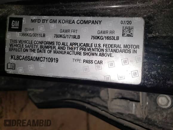 2021 Chevrolet Spark LS z VIN KL8CA6SA0MC710919, wystawiony jako Copart lot #74149984 z przebiegiem 45 645 mil mil oraz Szkoda całkowita • Salvage title. Historia ofert i sprzedaży dostępna na DreamBid. Obrazek 12.