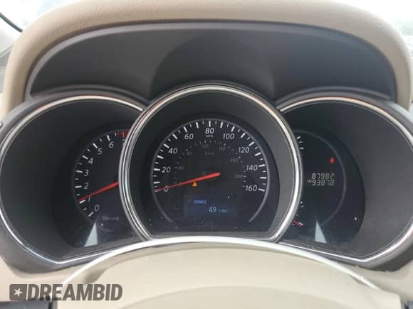 2014 Nissan Murano SV with VIN JN8AZ1MU8EW416884, listed as a Copart auction lot 68102785 with 87,982 mi miles and Salvage title. Bid and sale history available at DreamBid. Image 9.